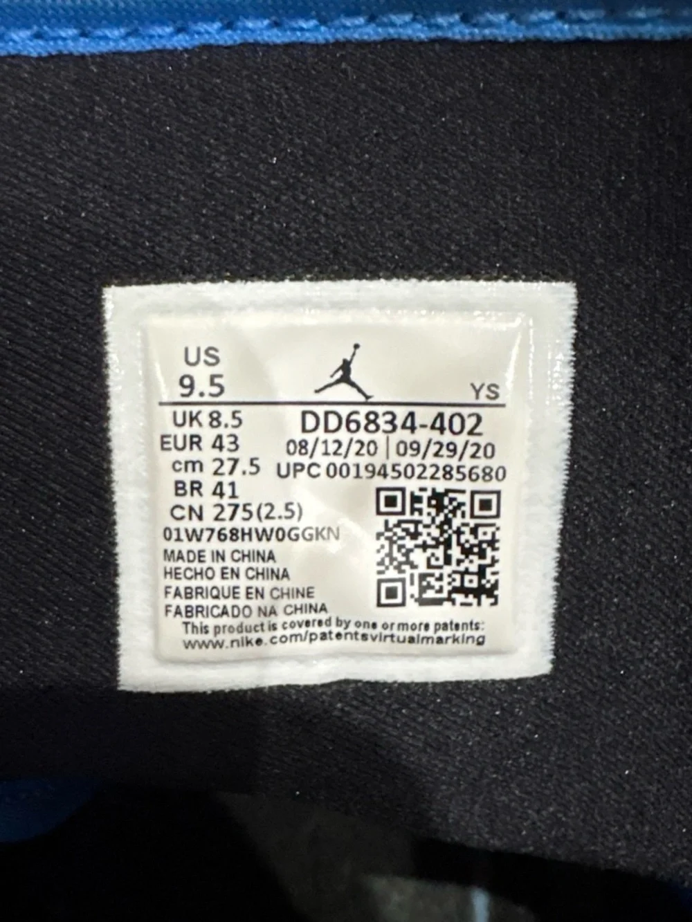 Jordan Kids Blue, White & Black High-Top Sneakers
